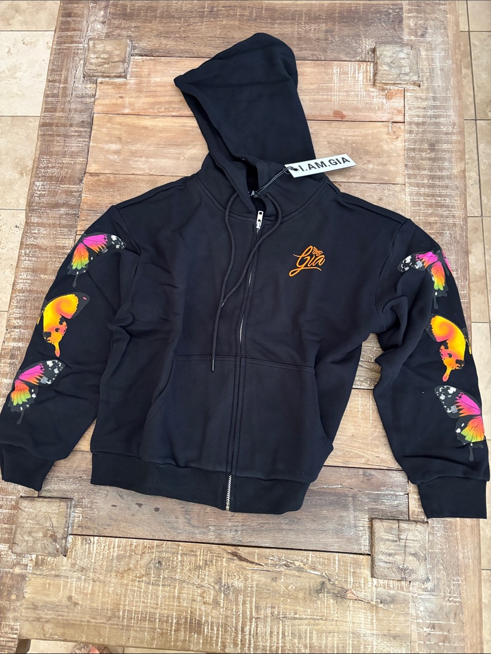 Aurora Butterfly Hoodie NWT